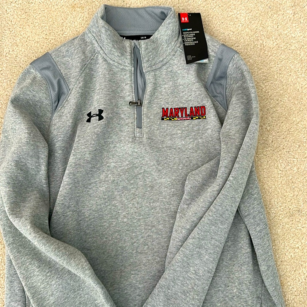 NWT Maryland Under Armour 1/4 zip sweatshirt.